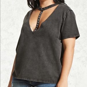 🆕 NEVER WORN Acid Wash/Charcoal Tee